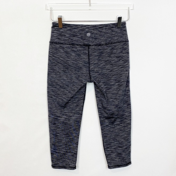 Athleta Energy Chaturanga Crop Heathered Slate S - Picture 2 of 9